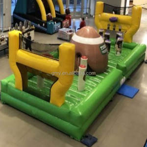 GMY Inflables Nuevo diseño Campo de fútbol americano Castillo inflable Juego de lanzamiento inflable con aro de baloncesto - Product Image 3
