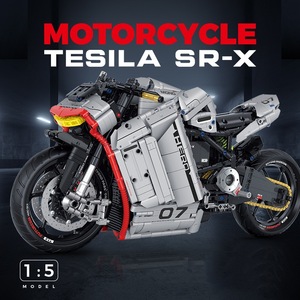 โมเดลรถมอเตอร์ไซค์ ZERO SR-X ชุบเคลือบด้วยไฟฟ้า ขนาด 1:5 หมายเลข 60507 ของเล่นประกอบเพื่อการศึกษา ของตกแต่ง ของขวัญสำหรับเด็กผู้ชาย - Product Image 2