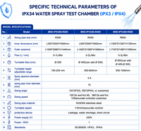 IPX3 IPX4 Rain Spray Test Chamber IEC 60529 Waterproof Test Chamber Environmental Ingress Protection Testing Equipment