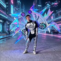 Ailes LED Mecha pour Adultes – Costume Lumineux Clignotant pour Défilés, Halloween, Cosplay, Événements, Spectacles de Rue et Boîtes de Nuit