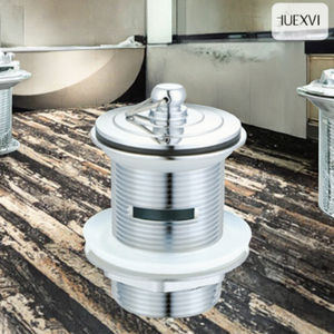 Sortie de <span class=keywords><strong>lavabo</strong></span> Pop-Up G1 1/2 en laiton chromé moderne, retrait facile, garantie de 3 ans, drain de <span class=keywords><strong>lavabo</strong></span> de salle de bain - Product Image 3