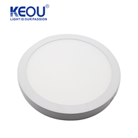 Nouveau ultra mince 5 w 7 w 9 w mince lampe monté par surface 12 w 15 w 20 w 24 w watts rond LED panneau lumineux