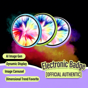 Clip électronique pour badge Beambox, écran de 1,8 pouce, porte-badge Nano avec dos magnétique et attache à épingle de sécurité - Product Image 2