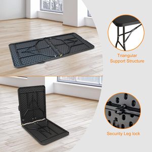 Outdoor and Indoor 180cm Folding Plastic <b>Table</b> with Metal Frame Promotion Item - Product Image 3