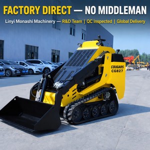 Mini-chargeuse sur chenilles diesel COUGARS CG827 25HP Kubota D1105 CE EPA avec débroussailleuse pour l'élimination des arbustes et des <span class=keywords><strong>ronces</strong></span> - Product Image 5