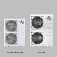 Unidad de Aire Acondicionado Comercial Inverter de Techo de 4 Vías con Motor Central para Calefacción y Refrigeración Central en Hogares y Hoteles