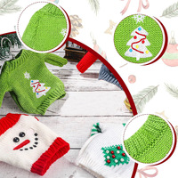 Nouveauté Noël : Poupée Elfe 30 cm avec Pull Tricoté, Jouet Éducatif Mini Doux pour Décoration