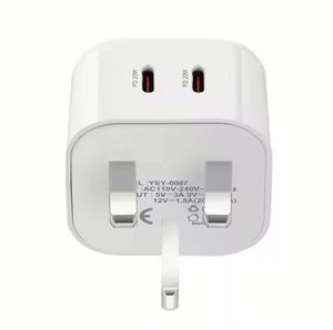 20W Fast Charger Dual Type <b>C</b> Fast Charging <b>USB</b>-<b>C</b> Power Adapter Supply 40W 2Type <b>C</b> Charger for Smart Phones - Product Image 2