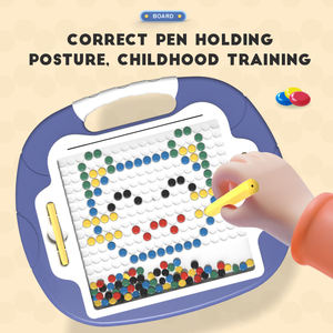 ของเล่นกระดานวาดลูกปัดแม่เหล็กปากกาเขียนขนาดเล็กตั้งโต๊ะใหม่ขาแข็งแรงทนทาน - Product Image 4