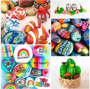 Decoraciones Adornos Juego de bolígrafos Plumas de <span class=keywords><strong>pintura</strong></span> para <span class=keywords><strong>pintura</strong></span> de roca Marcadores de <span class=keywords><strong>pintura</strong></span> acrílica para piedra artesanal Vidrio de cerámica - Product Image 6