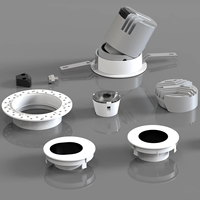 Spot encastré sans cadre anti-éblouissement 7W 12W 20W 30W 50W, projecteur mural, downlight CRI 90, éclairage LED commercial pour projets hôteliers