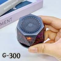 Mini haut-parleur Bluetooth G300 Black Samurai pour l'extérieur, étanche, portable, en forme de Rubik's Cube, avec batterie intégrée, idéal pour les fêtes et les activités en extérieur