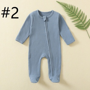 Pijama Enterizo de Bebé para Primavera y Otoño, Traje de Gateo de Manga Larga con Cremallera, Ropa de Recién Nacido, Pijama para Bebé - Product Image 4