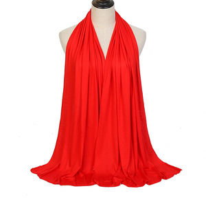 女性用コットンショールプレミアムジャージースカーフファッショナブルなストレッチイスラム教徒のヒジャーブを出荷する準備ができました - Product Image 4