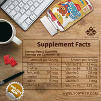Gummies multivitaminés de haute qualité à marque privée, supplément de bien-être quotidien à la pectine pour adultes occupés, certifié ISO, disponible