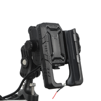 Support de téléphone pour moto en alliage d'aluminium et fibre de nylon anti-vibration, support de téléphone pour moto pour la conduite