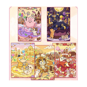 YQ Wholesale Meowth's Oath Pokmoned Claw Collector's Edition Shikishi Fan Art Paper Pokemoned Art Boards Blind Box Collector - Product Image 5