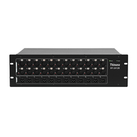 Thinuna DT-2412R Boîtier de scène audio réseau Dante professionnel 24 entrées 12 sorties, interface numérique Snake pour sonorisation en direct et concerts