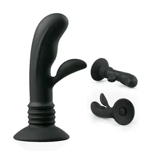 Mainan seks anal silikon steker anal bergetar pemijat prostat silikon vibrator anal produk seks erotis untuk pria