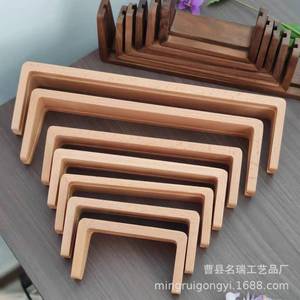 Porte-cartes en bois massif et acrylique avec base en forme de U, 20 cm x 20 cm, pour l'affichage de photos, usage domestique ou professionnel - Product Image 4