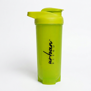 Urban Brand Green Plastic <b>Shaker</b> <b>Bottle</b> With Flip Lid Reusable For Travel Modern Design 700ml - Product Image 1