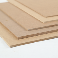 Panneau de bois MDF 3 mm 1/8x12x20 pouces, 10 paquets de panneaux de fibres de densité moyenne, particules de contreplaqué, panneaux de panneaux d'aggloméré
