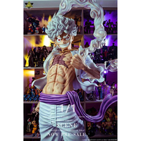 Pré-vente Figurine One Piece grandeur nature du pays de Wano, Luffy Gear 5, figurine d'anime One Piece, modèle de statue lumineuse pour la décoration de la maison