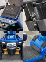 Meilleures ventes 2025 : Scooter électrique pliable 950W à 4 roues avec suspension, pour personnes à mobilité réduite, voyages en extérieur, longue autonomie pour seniors