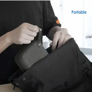 EVA Hard Shell Reise zubehör Organizer Case Tragbare elektronische Tasche Gadget Bag für MacBook Power Adapter Ladegeräte