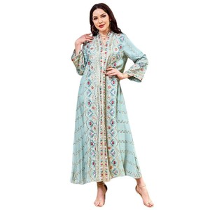 Vestido <span class=keywords><strong>de</strong></span> Noche Elegante para <span class=keywords><strong>Mujer</strong></span>, Estilo Árabe <span class=keywords><strong>de</strong></span> Oriente Medio, Falda Larga <span class=keywords><strong>de</strong></span> Poliéster, Cuello en V, con Cuentas, Nuevo 2025 - Product Image 5