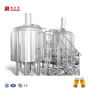 200L 300L 500L 800L 1000L Bière Brasserie Équipement projet clé en main mash système pour vente usine de la bière