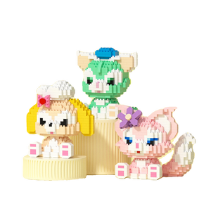 热卖DIY塑料ABS 40件套积木模型玩具1:<span class=keywords><strong>3</strong></span>秤迷你钻石粒子猫娃娃儿童拼图盒 - Product Image 5