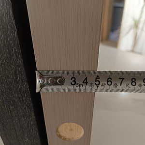 Porta in Legno di Mogano Massiccio dal <span class=keywords><strong>Design</strong></span> Moderno, Insonorizzata, per <span class=keywords><strong>Interni</strong></span>, Bagno, Appartamento, Hotel, Apertura Manuale a 180 Gradi - Product Image 3