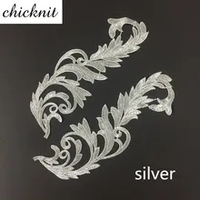 Fil Métallique Or Argent Guipure Broderie Dentelle Applique pour Vêtements Robes Tenues Latines Brodo Broderie Accessoires Lerco