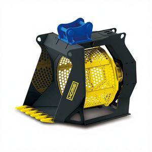 Godet de criblage rotatif hydraulique pour excavatrice, pour criblage sous-marin du gravier, de la <span class=keywords><strong>terre</strong></span> et du sol. - Product Image 1
