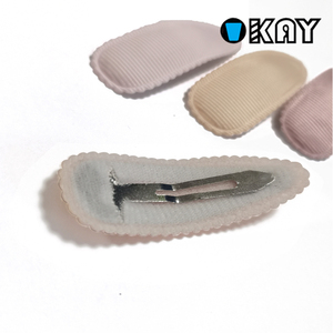 Free Samples 5.5 CM <strong>Snap</strong> Hair <strong>Clip</strong> With Ribbon Cover - Product Image 6