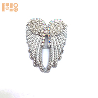 Broche à dos plat aile d'ange gardien pour femme