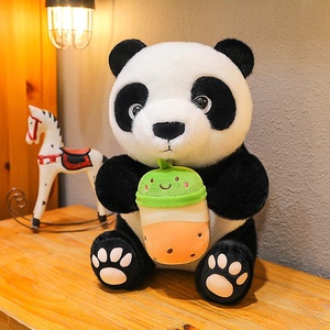 Creative Milk Tea Black and White cat Doll Extra <b>Large</b> Pillow <b>Plush</b> Stuffed Toy PP Cotton Filling Cartoon Gift Wholesale Festiva - Product Image 5