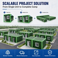 Maison mobile modulaire préfabriquée en conteneur de 20 pieds, minimaliste, moderne, élégante, portable, résistante aux tremblements de terre