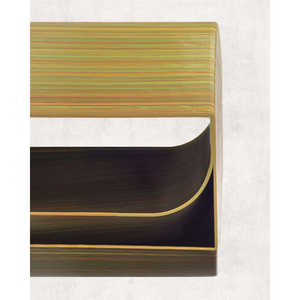 Taburete Anacapri de diseño italiano, impreso en 3D, PLA, personalizable, de lujo, amarillo brillante, estriado para uso en interiores, fabricado en Italia - Product Image 4