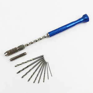 Yusu Hand Drill With Twist Bits 9 Piece Set For Gundam <b>Model</b> <b>Building</b> Blue - Product Image 3