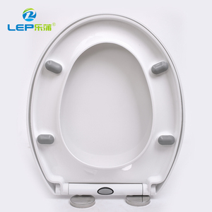 Heavy Duty <strong>Toilet</strong> <strong>Seat</strong> Soft Close White Oval Shape <strong>Quick</strong> <strong>Release</strong> Fixing Hinges - Product Image 4