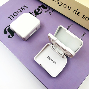 Caja de sombra de ojos plegable cuadrada multifuncional Espejo de casete de sombra de ojos de <span class=keywords><strong>2</strong></span> rejillas - Product Image 3