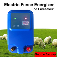 Pengisi Daya Pagar Listrik Mini 1.5J, Sistem Pagar Listrik Pulsa Energi Tinggi untuk Peternakan Hewan Besar, Kuda, Sapi