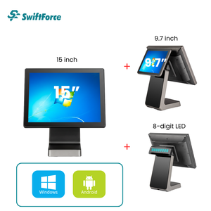 Terminal Punto de Venta Android de Pantalla Dual de 15.6 y 11.6 Pulgadas para Restaurante, <span class=keywords><strong>Supermercado</strong></span>, Sistema de Caja Registradora, Quioscos de Pago - Product Image 3