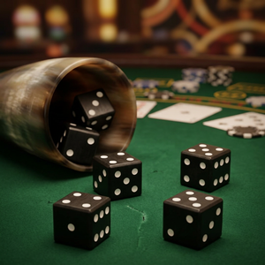 Auténtico Juego de Dados de Cuerno Negro Hechos a Mano, Dados Vikingos para RPG, Dados Medievales para Reenactamiento, Dados Históricos para Juegos, Proveedor Mayorista - Product Image 1