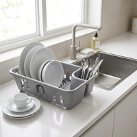Égouttoir à vaisselle multifonctionnel en plastique pour la maison, l'hôtel et la cuisine, pour le séchage des bols, assiettes et tasses