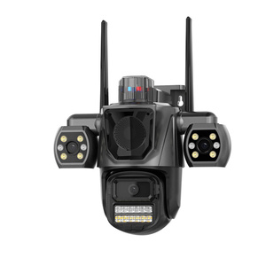 Không thấm nước CCTV nhà thông minh an ninh mạng không dây phát hiện chuyển động ba ống kính ngoài trời PTZ 3MP/9mp icsee App Wifi ip camera - Product Image 1