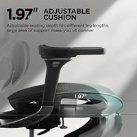 Fauteuil de Bureau et de Gaming Hbada E3 PRO Ergonomique Moderne en Maille avec Repose-Pieds