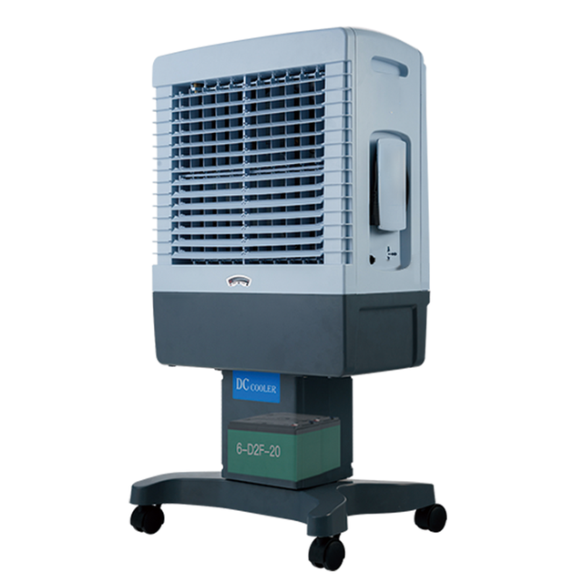 Low Price 24V DC 230V AC 20L Water Tank Portable Solar Rechargeable Battery Water Evaporative Cooling Fan Air Cooler